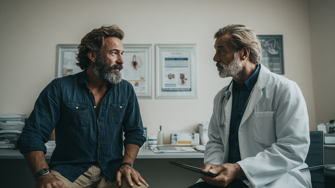 Il medico spiega i test di screening per il cancro alla prostata