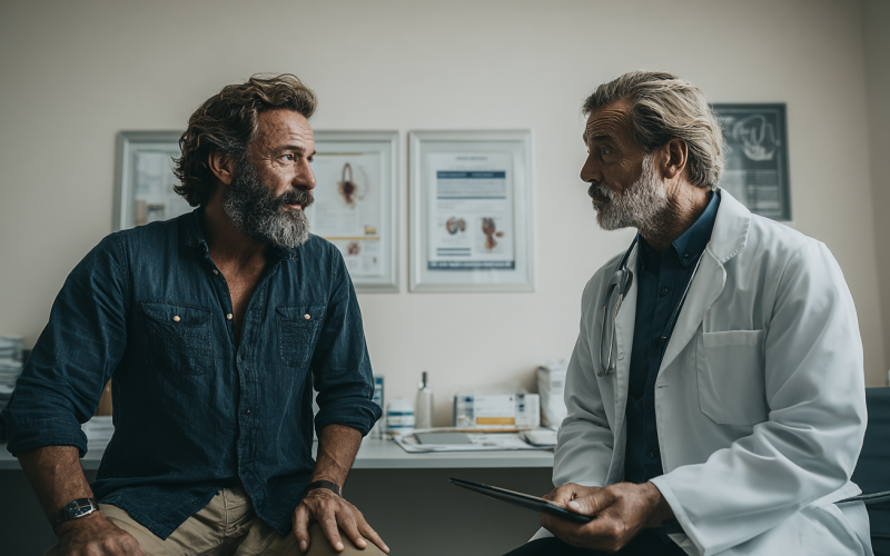 Il medico spiega i test di screening per il cancro alla prostata